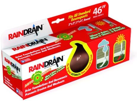 RainDrain URD46-DRK Brown Case 18 Rain Drain, Dark Brown, Case of 18