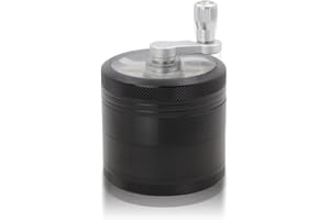 DCOU mano manovella Premium Mill infrangibile CNC alluminio metallo erba Mahler Grinder, 4 pezzi, Ø55mm