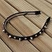 SODIAL(R) New Fashion Faux Leather Headband Spike Rivets Studded Band Party Punk Hair Band Hair clips Clip Hot (Black)