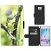 Produktbild hello-mobile PU LEDER LEATHER FLIP CASE COVER HÜLLE ETUI TASCHE SCHALE // M00136782 Blattläuse Thistle Läusebefall Ill // Samsung Galaxy S6 (Not Fits S6 EDGE)