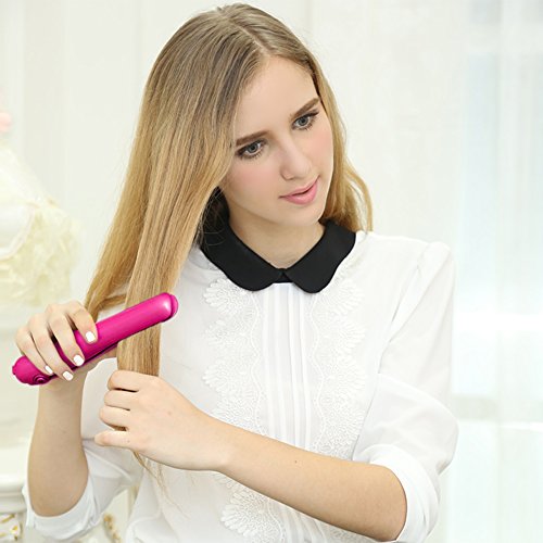NexGadget aufladbare Mini Kabellose Haarglätter,Flacheisen mit Powerbank-Funktion (2200mAh / 3.7V) tragbare Reise Haarglätter für Haarglätten und USB-Geräte aufladen - 8