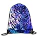 Produktbild Unisex Drawstring Bags Creative Galaxy Cool Owl Portable Backpack Travel Yoga Runner Daypack Shoe Bags