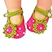 Dream Garden Newborn Soft Warm Knit Flowers Shoes Foot Ties Barefoot Baby Infant