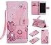Produktbild Nancen Apple iPhone 7 Plus (5,5 Zoll) Hülle / Handyhülle, Painted Nette PU Leder Tasche Schutzhülle Case Lederhülle Flip Cover mit Standfunktion, zwei Kartenfächer und Eine Brieftasche Etui [Katze und Biene]