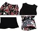 niceEshop(TM) Girl Pure Color Vest Small Broken Flower Hairband Harem Pants Set