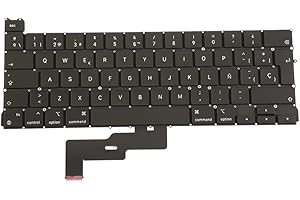OLVINS SP Español Teclado para MacBook Pro Air Retina 13'' A2338 Teclado Azerty Fin 2020 EMC 3578 M1