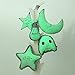 Luffystore Glow in the Dark Bright Light up Twinkling Star/Moon/Elf/Bulb Baby Bed Pillows Decoration Soft Plush Luminous Cushion Pillow Toy (Big Moon)