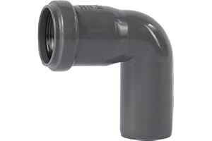 OSTENDORF Rohrbogen 32mm passend zu Abwasserrohr zur Entwässerung Bogen 87,5 Grad, Kunststoffrohr