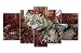 Produktbild 5 Platten Wand Art Wolf in the Forest Bilder drucken auf Leinwand Animal The Decor Oil for Home Dekoration moderne Druck