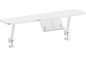 ‎HOKO HOKO Ergo-Study Schreibtisch Butler mit Buchhalterung, Weiß Schreibtischbefestigung mit Buchhaltung für den Jungen Celin (Jona)