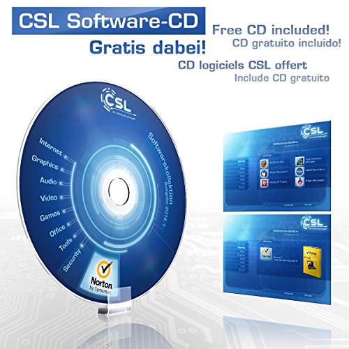 CSL PC Sprint 5772 – AMD A8-6600K APU 4x 3900MHz, 8GB RAM, 1000GB HDD, Radeon HD 8570D, DVD, USB 3.1, ohne Betriebssystem - 8