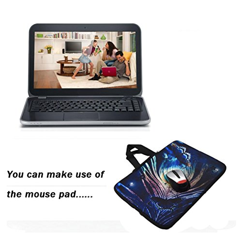 DCCN Laptoph  lle Neopren Notebook Sleeve mit Griff f  r 15 Zoll 15 6 Zoll Laptop Notebook Netbook MacBook Ultrabook