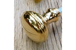 Antikas - Knauf Türknauf, Messing poliert, Knauf Haustür od Innentür Türknopf (drehbar)