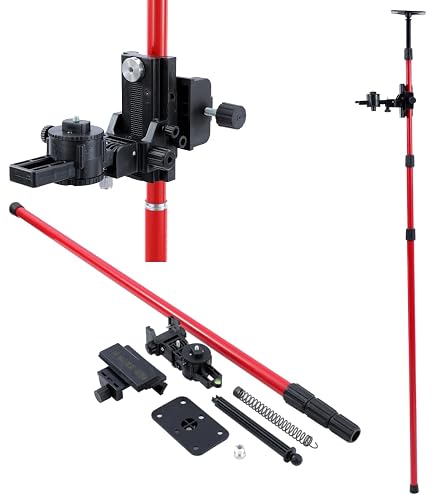 Staggia In Alluminio Professionale 2 Metri Con 2 Livelle E 2 Maniglie - Per Muratori E Fai Da Te