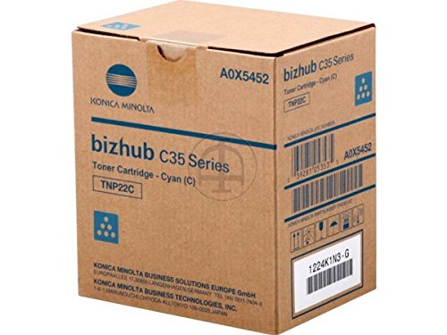 Konica Minolta Toner TNP-22C für Bizhub C35/C35P, A0X5452, cyan