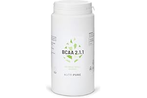 Nutripure | BCAA 2.1.1 Vegan 100% Pure | Origine Naturelle & Végétale | Acides Aminés Essentiels Idéals pour la Musculation et l'Endurance Pendant l'Effort | 180 gélules | Fabriqué in France