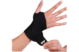 Ovyuzhen Wrist Compression Strap and Support Wrist Brace Sport Unisex One Size Adjustable for Fitness, Weightlifting, Tendonitis, Carpal Tunnel Arthritis, Wrist Pain Relief