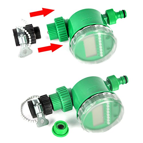 25m DIY Automatik Micro Drip Bewässerung Kit mit automatischen Timer,Pathonor 82 FT Bewässerung Tubing,30 Dropper & Fixed Stem, 29 Tea Joints,Garten Gewächshaus Bewässerung Spray Self Watering Kits für Garten Landschaft Flower Bed Terrasse Pflanzen - 5