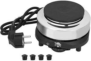 ‎ATYHAO Atyhao Elektrische Heizplatte, tragbar, mit kleinen Heizplatten für den Brenner, für Kaffeeküche (EU-Stecker)