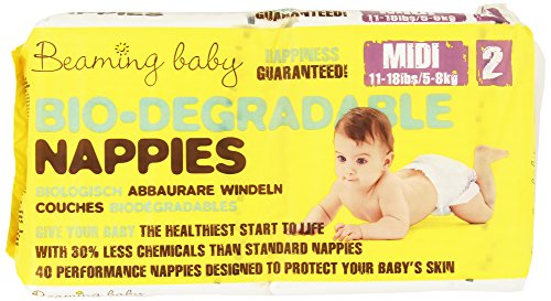 Beaming Baby Bio-Degradable Midi Nappies - Pack of 40 Nappies