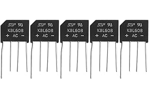 HLLR Ciabatte 5 Pezzi KBL608 Dip KBL608 6A 800V Ponte a diodi raddrizzatori