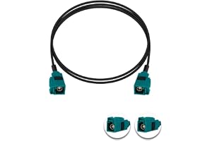 Vecys Fakra Z Hona till Hona RF Koaxialkabel 3.3ft/1m Fakra Z Antenn för Längnings Kabel RG174 för Bilstereo GPS Navigering