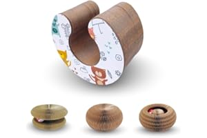 VENTEO - Jouet Chat | Jouet pour Chat | Griffoir pour Chats | Carton Ondulé Interactif Conçu pour Griffades Naturelles | Stimulation Comportementale Féline Durable | Favorisant Activité Autonome