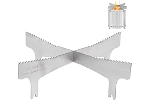 ENLISIWTE Fire Pit Cooking Frame for Solo Stove Mesa – Fire Pit Accessories TransformTabletop Fire Pit into Camping Cook Stove, Replacement for Titan,Campfire Cooking Ring (for MESA or TITAN)
