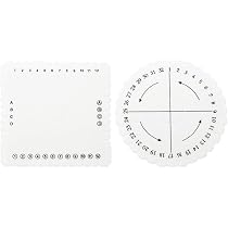 Lot De 2 Disques De Tressage Kumihimo - 1 Rond Et 1 Carré En EVA - Pour Bracelets, Macramé, Bijoux - Taille ~10 Cm - 4