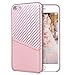 Produktbild VemMore iPhone 6s Plus / iPhone 6 Plus Hülle Case Handyhülle Ultra Slim Dünn Silikon PU Case Bumper mit Kartenfach 360 Protection Schutzhülle Kratzfest Anti-Kratzer Anti-Rutsch Stoßfest Case Cover - Rose Gold