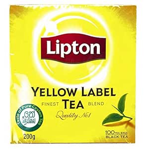 Lipton Yellow Label Rich, Natural Taste, 100 Tea Bags, 200g ...