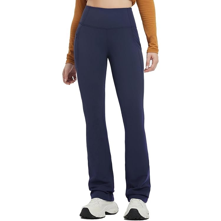 BAYGE Dames Thermo Bootcut Yogabroek Winter Hoge Taille Fleece