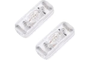 FUCHSWERK 2x Zwischenschalter Schnurschalter - 2-3 polig 6A 250V - Schnurzwischenschalter, Wippschalter, Zuleitungsschalter, Kabelschalter, Schalter | Transparent