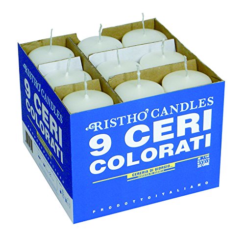 Cereria de Giorgio risthò Ceri, Blanco, 5 x 5 x 12 cm