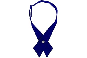 AUSUAYA Corbata cruzada para mujeres/hombres, corbata cruzada preatada para colegiala, uniforme, corbata, camiseta de cosplay o San Valentín GBW-B-T2