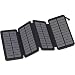 Produktbild Hiluckey Solar Powerbank 25000mAh Tragbares Solar Ladegerät mit Dual 2.1A Output, Outdoor Wasserdicht Power Bank Externer Akku für iPhone, iPad, Samsung, LG und andere Smartphone