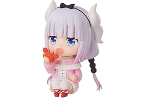 ANJINGUANG Miss Kobayashi's Dragon Maid figurka - 10 cm figurka Kanna Kamui figurka Q wersja zmienna twarz figurka anime urocza dziewczyna model ozdoby na biurko prezenty