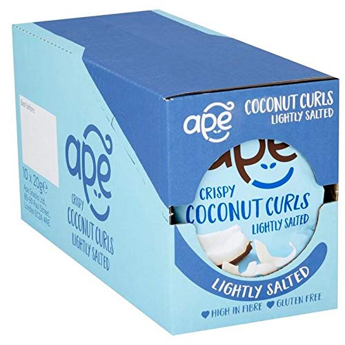 Preisvergleich Produktbild Ape Crispy Coconut Curls Salted Case 10 x 20g
