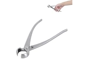 HERCHR 7inch Concave Cutter Bonsai Tool 180mm Branch Concave Cutter Bonsai Tools Stainless Steel Knob Round Edge Concave Root Gardening Plants Pruner