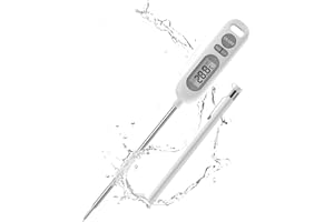 PITASHA Thermomètre de Cuisson Numérique, thermometre cuisine à Lecture Instantané pour cuisine, cuisson, friture, grillade, barbecue