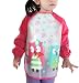 Waterproof Baby Girls Apron Bibs Cartoon Animal Kids Eat Play Painting Apron (red)