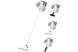 VersLife Aspiradora sin Cable 30kpa S6, Aspirador Escoba sin Cable Potente, Aspirador Inalámbrico para Suelo/Alfombra/Pelos de Animales, sin Bolsa, Potente Aspirador de Mano Eléctrico, Blanco