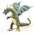 De-Lite™ Action Figures Soft Touch Vinyl Plastic Collectible Model Toys… (Big Dark Dragon, Size 12cm)
