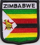 bandera de zimbabwe para colorear Envío gratuito withing UK Zimbabwe bandera parche bordado (A228)
