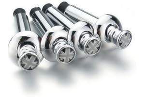 Heinmo Für MN Cooper Interieur F/R Serie S Countryman Clubman Universal Auto Türverriegelung Pin Cover Aufkleber (Gray Rice)