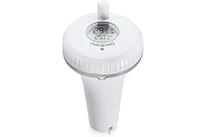 INKBIRD IBS-P01 Floating Pool Thermometer, Water Temperature Thermometer, Outdoor Pool Thermometer for Swimming Pool Whirlpool Spas Hot Tub Bath (Also IBS-P01R Wireless Transmitter）