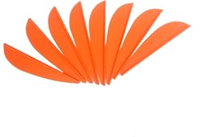 SHARROW 100pcs Plastic Arrow Vane 2 inch Fletching Feathers for DIY Arrow Archery