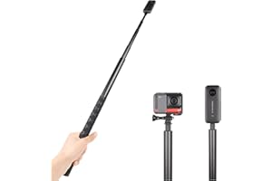PellKing Unsichtbarer Selfie-Stick für Insta360 ONE X3, X2, X, Insta360 ONE R, RS, Insta 360 Kamera, 6,35 mm (1/4 Zoll) verlängerter Einbeinstativ-Stange, 200 cm