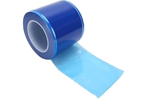 ZJCHAO Película de barrera para tatuajes, película de limpieza de tatuajes, película de protección para equipos de tatuajes, película autoadhesiva azul transparente, 1200 hojas por rollo Waterpro