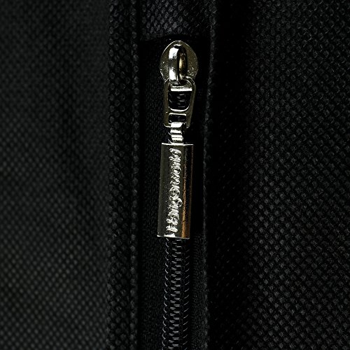 Atmungsaktiver Reise Kleidersack mit Tragegriffen und Druckknopfverschlüssen – schwarz – 137 cm – Hangerworld - 5